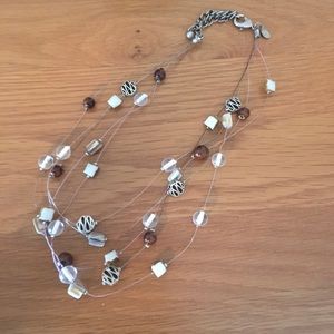 Chicos Brown Tiger Eye Necklace